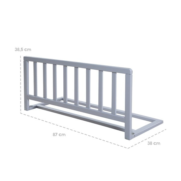 Sivá zábrana na posteľ – Roba-image-2