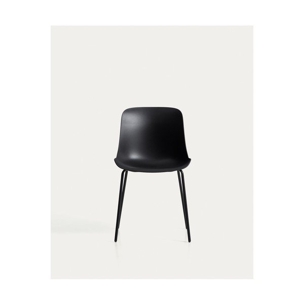 Čierna plastová záhradná stolička Altea – Kave Home-image-4