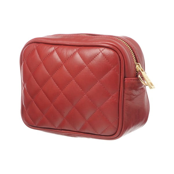 Kožená listová kabelka Coco Red-image-1
