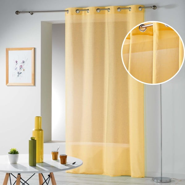 Žltá záclona 140x240 cm Telma – douceur d'intérieur-image-4