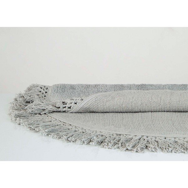 Svetlohnedá bavlnená kúpeľňová predložka Irya Home Collection Lora, ø 90 cm-image-1
