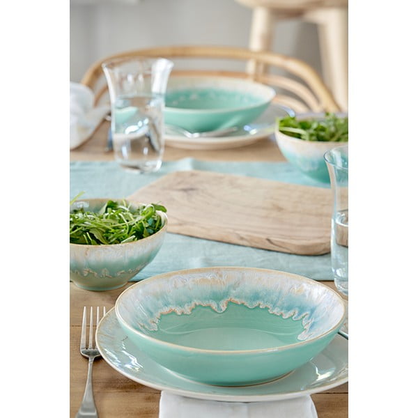 Modro-tyrkysový tanier z kameniny ø 27 cm Taormina – Casafina-image-1