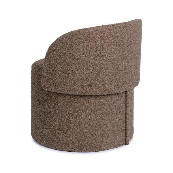 Taupe taburet z textílie buklé Anthea – Yes Everyday-image-2