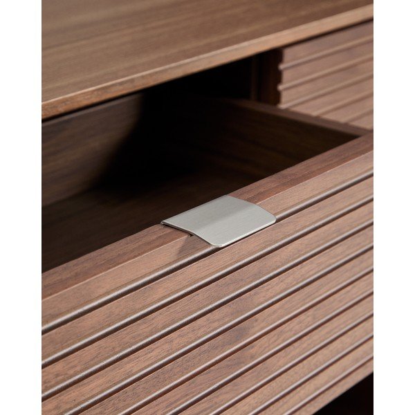 Komoda v dekore orecha v tmavo prírodnej farbe 120x81x35 cm Norlen – Kave Home-image-3