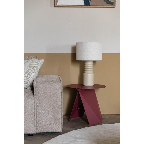 Kovový okrúhly odkladací stolík 45x46 cm Foldy – Zuiver-image-4