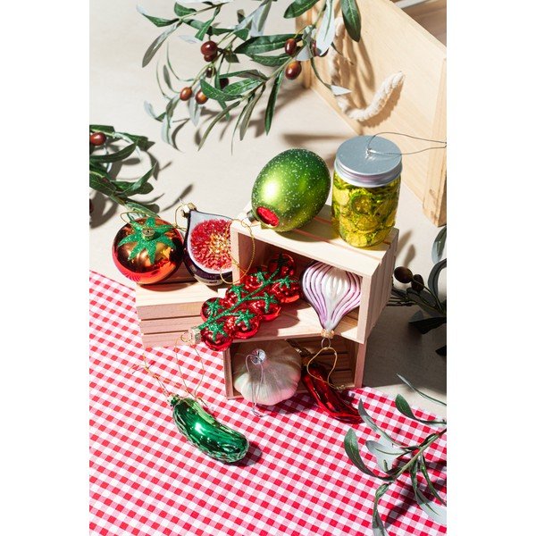 Sklenená vianočná ozdoba 7 cm Olive – Sass & Belle-image-3