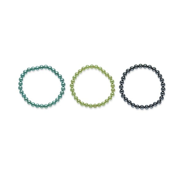 Set náramkov Perldor Natural Green, 3 ks-image-1