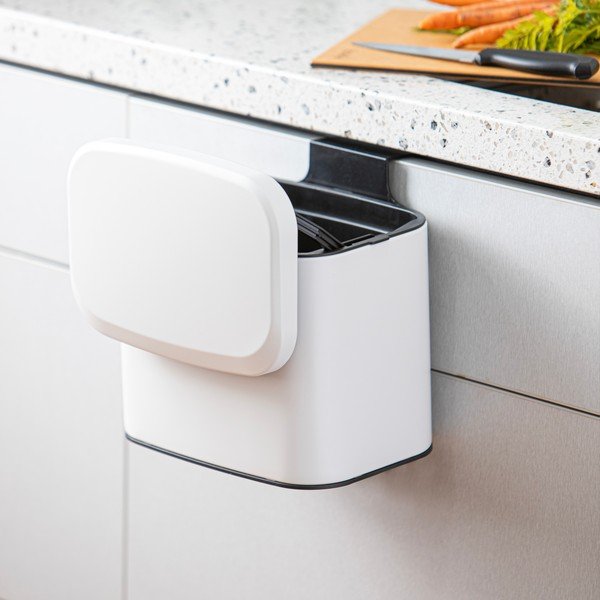 Biela nádoba na kompostovateľný odpad 4 l Essentials – Ladelle-image-2