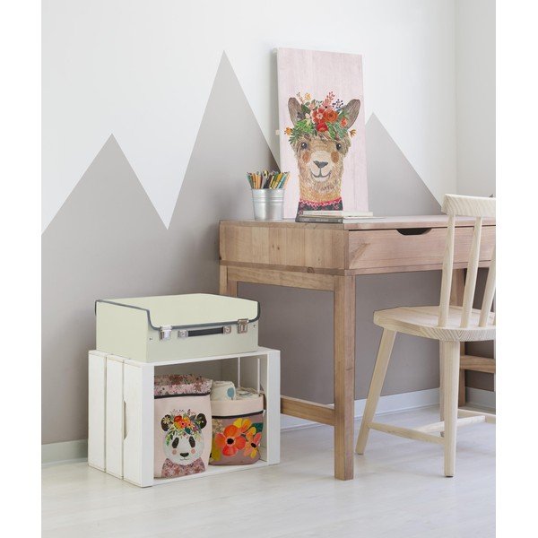 Látkové košíky v súprave 2 ks Floral Panda – Little Nice Things-image-1
