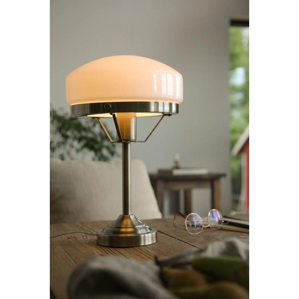 Krémovobiela/v mosadznej farbe stolová lampa (výška  39 cm) Aurelia – Markslöjd-image-1