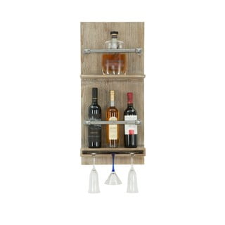 Nástenný držiak na fľašky a poháre Mauro Ferretti Bar, 76 × 34 cm