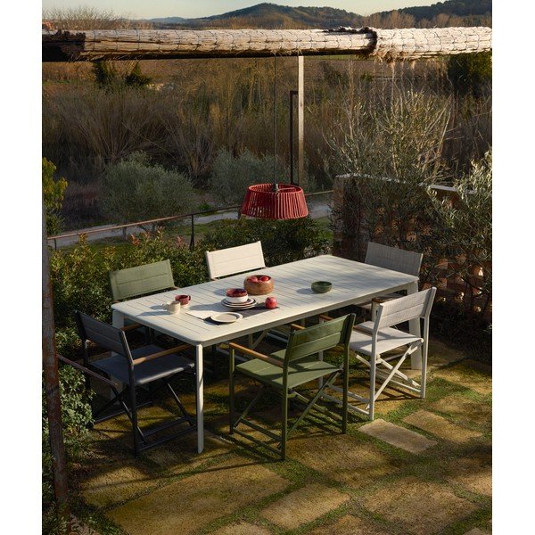 Kovový záhradný jedálenský stôl 100x205 cm Brela – Kave Home-image-1