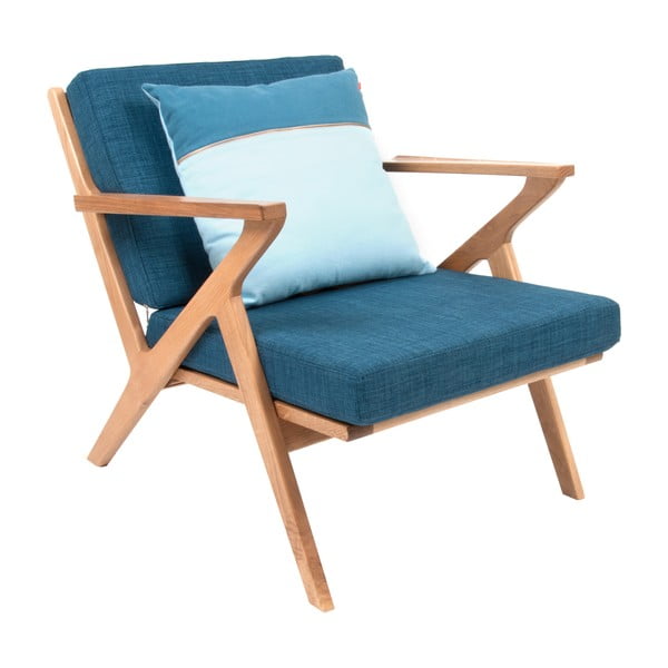 Kreslo Present Time Rest Oak Blue-image-3