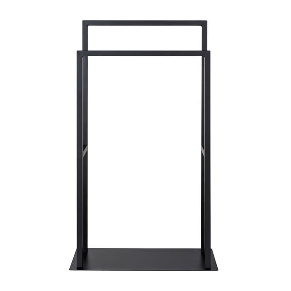 Čierny stojan na uteráky z nehrdzavejúcej ocele Rivaltana – Wenko-image-2