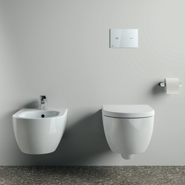 Nástenný kovový držiak na toaletný papier v lesklo striebornej farbe Conca – Ideal Standard-image-1