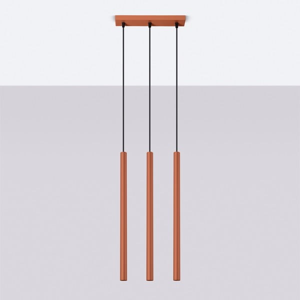 Závesné svietidlo v tehlovej farbe Fideus – Sollux-image-2