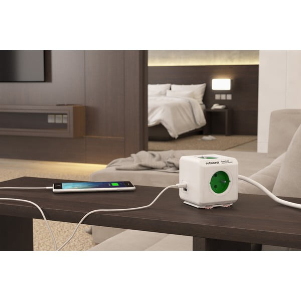 Rozbočovacia zásuvka PowerCube Extended USB – Cubenest-image-1