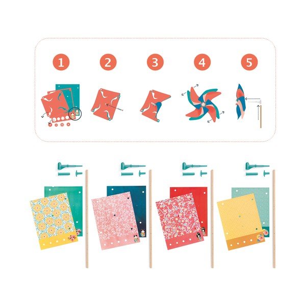 Súprava na výrobu 4 veterníkov Djeco-image-2