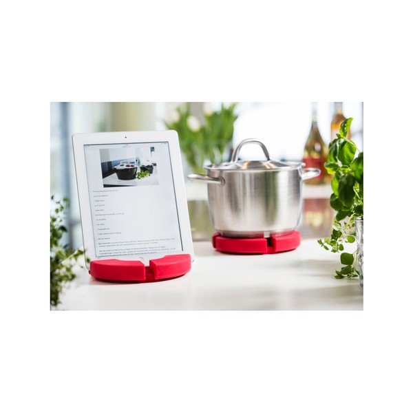 Červená podložka/stojanček Sagaform Cook and Read-image-1