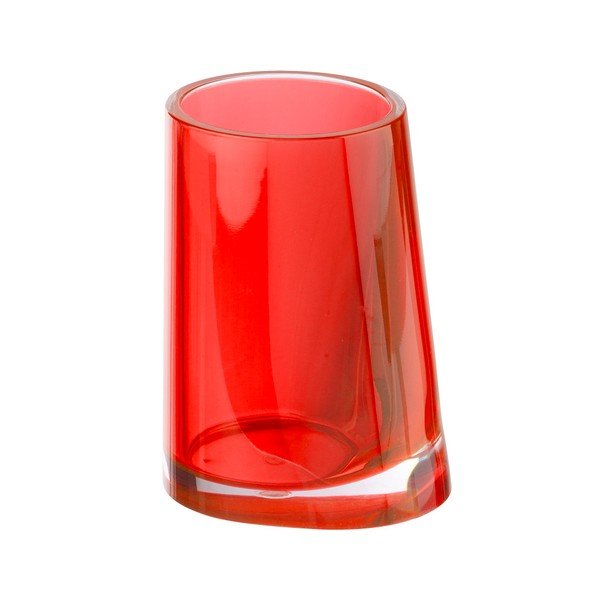 Červený pohárik na zubné kefky Wenko Paradise Red-image-1
