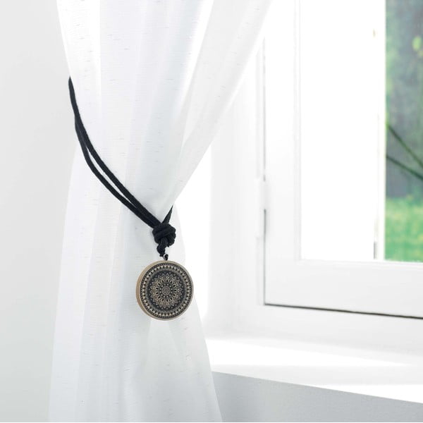 Spona na záclony z dreva a látky Hypnotica – douceur d'intérieur-image-2