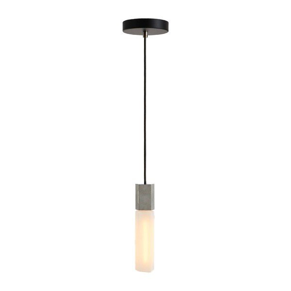 Sivé stmievateľné závesné svietidlo ø 6 cm Basalt – tala