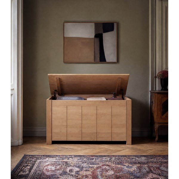 Truhlica z borovicového dreva v prírodnej farbe 100x45 cm Bertram – Støraa-image-3