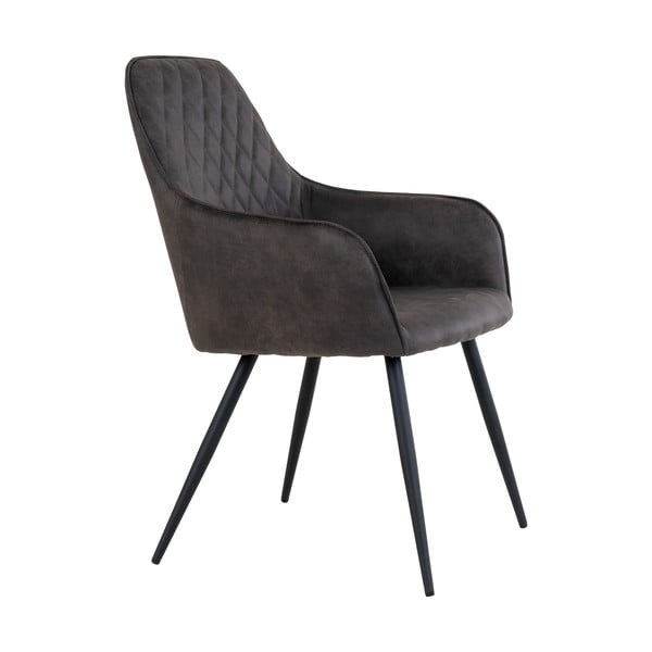 Tmavosivé čalúnené jedálenské kreslá v súprave 2 ks Harbo – House Nordic-image-2