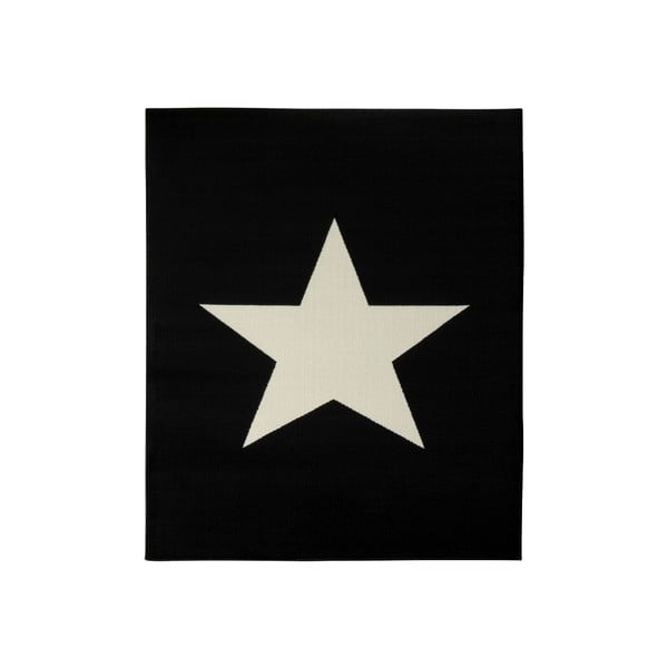 Detský čierny koberec Hanse Home Star, 140 × 200 cm