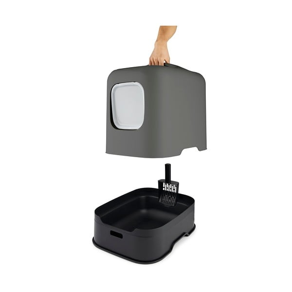 Mačacia toaleta 40x51 cm Biala - Rotho-image-2