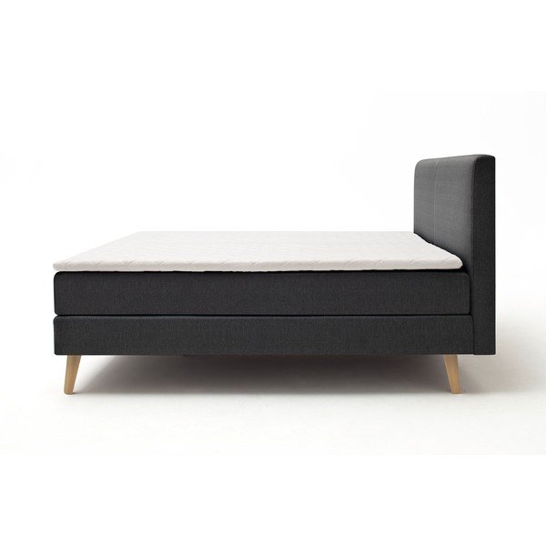 Antracitová boxspring posteľ 160x200 cm Greta – Meise Möbel-image-3