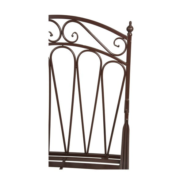 Čierna kovová záhradná lavica Rinjani – Garden Pleasure-image-2