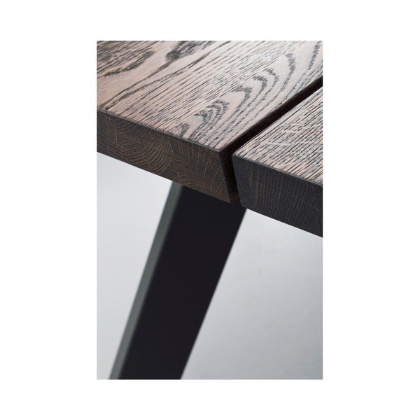 Tmavohnedý dubový jedálenský stôl Rowico Freddie, 240 x 100 cm-image-2