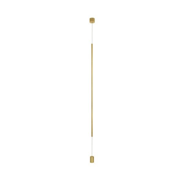 Hliníková LED stojacia lampa v mosadznej farbe (výška  300 cm) Elettra – Nova Luce