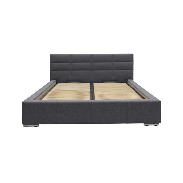 Sivá dvojlôžková posteľ Mazzini Beds Reve, 140 × 200 cm-image-4