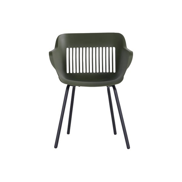 Tmavozelené plastové záhradné stoličky v súprave 2 ks Jill Rondo – Hartman-image-2