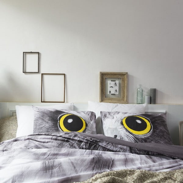 Obliečky Owl Look Grey, 140x200 cm