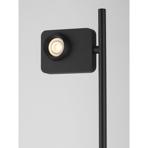 Čierna hliníková LED stojacia lampa s ohýbateľnou konštrukciou/so stmievačom (výška  131 cm) Kedros – Nova Luce-image-2