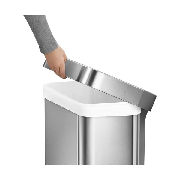 Pedálový oceľový odpadkový kôš 55 l - simplehuman-image-3