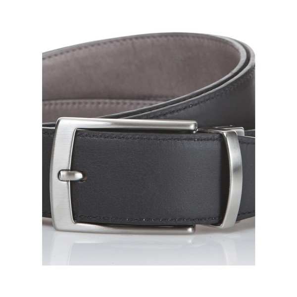 Kožený opasok Black Grey, 130 cm-image-3