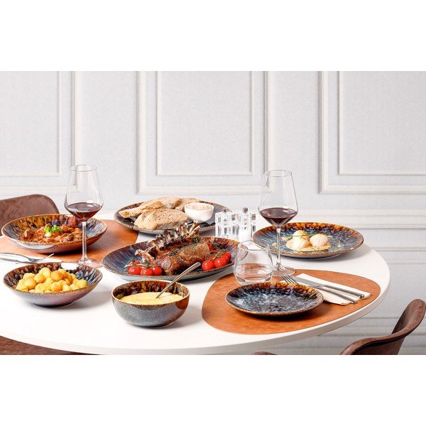 Hnedý porcelánový tanier ø 27 cm Resto – BonBistro-image-2