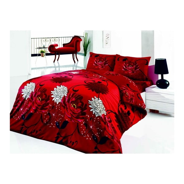 Červené obliečky s plachtou Acelya, 200 × 220 cm