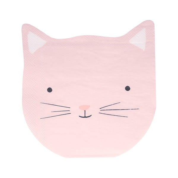 Papierové obrúsky v súprave 16 ks Cat – Meri Meri-image-3