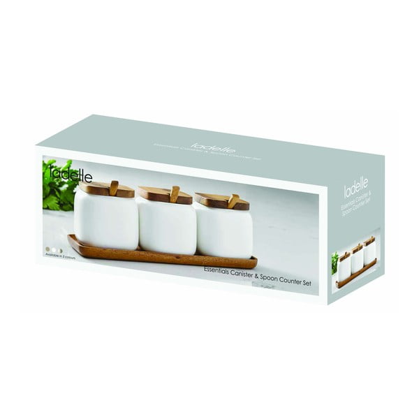 Porcelánové dózy v súprave 3 ks na cukor/na soľ Essentials – Ladelle-image-2