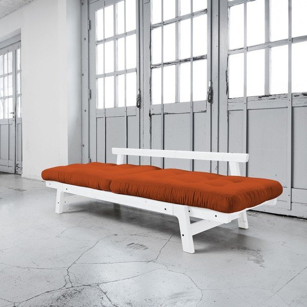 Rozkladacia pohovka Karup Step White/Orange-image-3