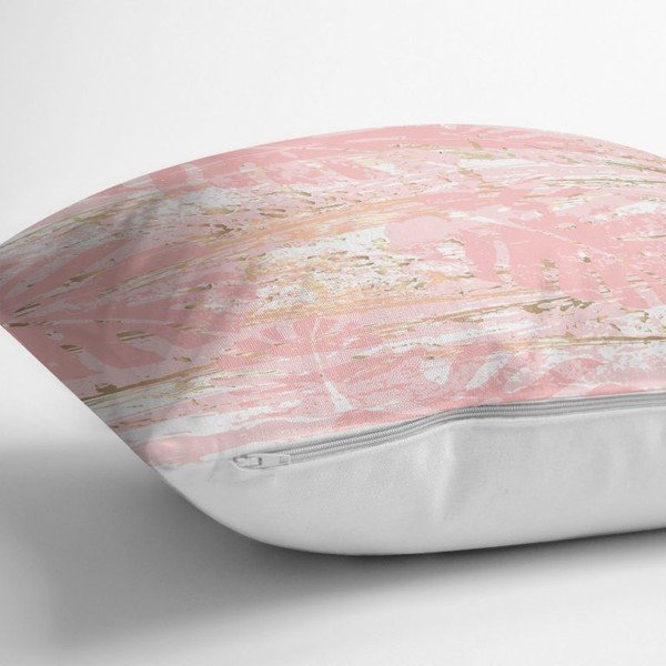 Obliečka na vankúš Minimalist Cushion Covers Pink Leafes Brush, 45 x 45 cm-image-2