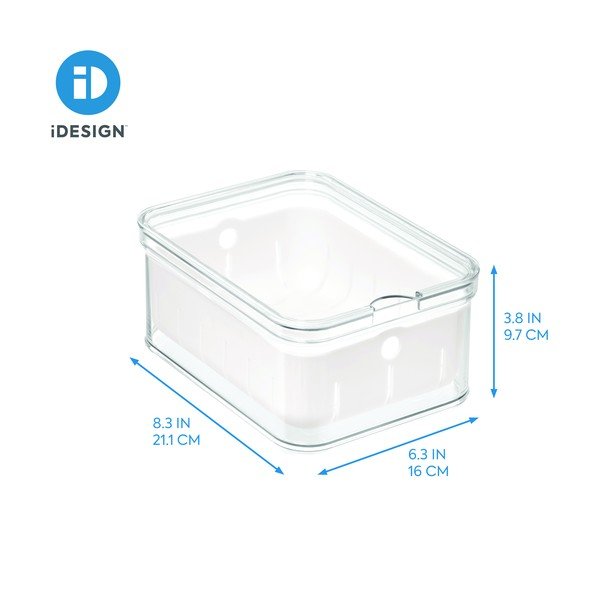 Priehľadný úložný box s vekom iDesign, 21 x 16 cm-image-3