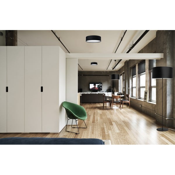 Čierne stropné svietidlo Sotto Luce MIKA, Ø 30 cm-image-1