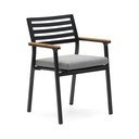 Čierna kovová záhradná stolička Bona - Kave Home