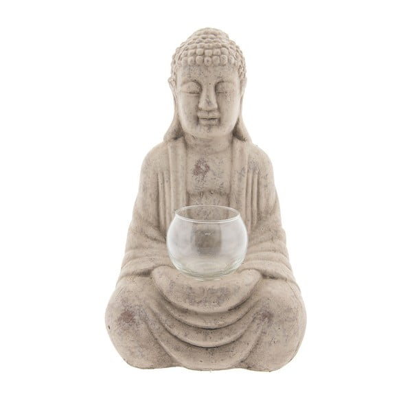 Kameninový svietnik Clayre & Eef Budha, výška 29 cm